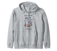 Silly Goose On The Loose Funny Summer Vacation Zip Hoodie