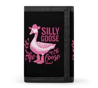 Silly Goose On The Loose Minimalist Wallet Trifold Purse