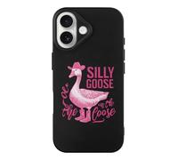 Silly Goose On The Loose Phone Case Compatible with iPhone 17 Air Pro Max Shockproof TPU Protective Cover