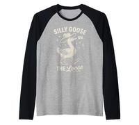 Silly Goose On The Loose Raglan Baseball Tee