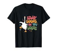 Silly Goose On The Loose retro groovy silly goose club T-Shirt