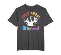Silly Goose On The Loose T-Shirt, Men's Big and Tall, Dark Heather Grey, 3X Tall