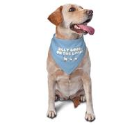 Silly Goose on The Loose Triangle Dog Bandana,Summer Bandana Funny Triangle Dogs Scarf Handkerchief Soft Adjustable Puppy Bandanas (Blue)