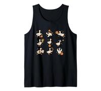 Silly Goose Playing Basketball Cute Funny Game Day Tank Top