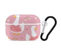 Silly Goose Rainbow Compatible with Airpod Pro Case Cover Skin with Keychain