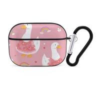 Silly Goose Rainbow Compatible with Airpod Pro Case Cover Skin with Keychain