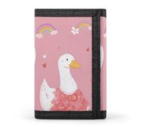 Silly Goose Rainbow Trifold Wallet for Men Credit Card Holder Wallets | with ID Window Coin Pouch Slim Compact Casual Portable Fashion Unisex