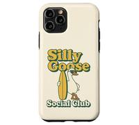 Silly Goose Social Club Surfing Goose Surfboard Humor Case for iPhone 11 Pro