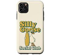Silly Goose Social Club Surfing Goose Surfboard Humor Case for iPhone 11 Pro Max