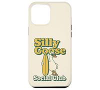 Silly Goose Social Club Surfing Goose Surfboard Humor Case for iPhone 12 Pro Max