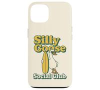 Silly Goose Social Club Surfing Goose Surfboard Humor Case for iPhone 13