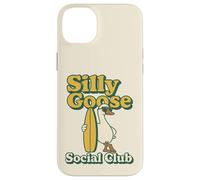 Silly Goose Social Club Surfing Goose Surfboard Humor Case for iPhone 14 Plus