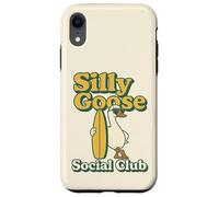 Silly Goose Social Club Surfing Goose Surfboard Humor Case for iPhone XR
