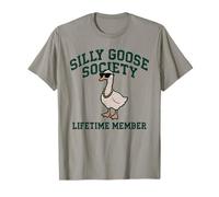 Silly Goose Society College Lover Humor Pun Saying T-Shirt