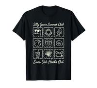 Silly Goose Summer Club Vacation Quote Suns Out Honks Out T-Shirt