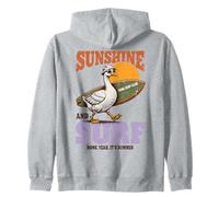 Silly Goose Sunshine Surf Honk Surf Club Summer Zip Hoodie