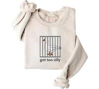Silly Goose Sweatshirt, Got Too Silly Goose Sweatshirt Silly Goose Sweatshirt Goose Sweatshirt (xing,L)