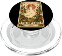 Silly Goose Tarot Card Strawberry Cottagecore Garden PopSockets PopGrip for MagSafe