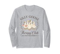 Silly Goose Therapy Club Funny Just Over Here Wingin' It Long Sleeve T-Shirt