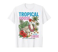 Silly Goose Tropical Goose On The Loose T-Shirt