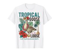 Silly Goose Tropical Goose On The Loose T-Shirt