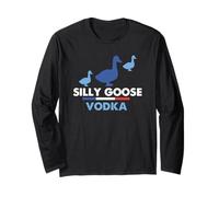 Silly Goose Vodka Funny Animal Alcohol Lover Long Sleeve T-Shirt