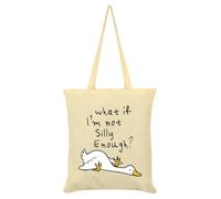 Silly Goose What If I'm Not Silly Enough Cream Tote Bag