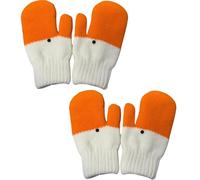 Silly Gooses Gloves, 2Pair Cute Silly Gooses Mittens, Funny Geese Winter Warm Gloves for Women, Novelty Animal Knitting Mittens Outdoor Sport Skiing Camping Hiking Walking