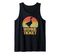 Silly Here Comes Trouble Geordie Dialect Workie Ticket Goose Tank Top