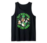Silly Irish Goose on The Loose St Patricks Day Fun Ireland Tank Top