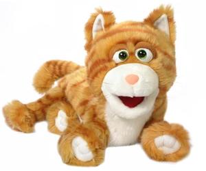Silly Kitty Cat, (Orange Fur) Animal Hand Puppet, 40cm