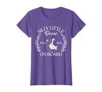 Silly Little Goose On Board EST 2025 Pregnancy Announcement T-Shirt