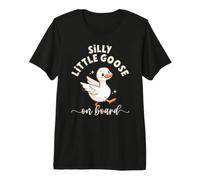 Silly Little Goose On Board Pregnancy Announcement Goose Premium T-Shirt