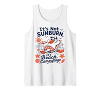 Silly Pelican Funny Summer Beach Vacation It's Not Sunburn Tank Top