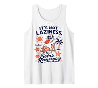Silly Pelican Funny Summer Beach Vacation Solar Recharging Tank Top