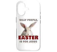 Silly People Easter is for JESUS: Cute Christian Faith Bunny Case for iPhone 17