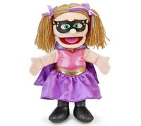 SiLLy puppets Superhero Hand Puppet, Peach Girl, 40 cm, Plush
