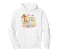 Silly Rabbit Easter Is For Jesus Bunny Christian Faith Happy Pullover Hoodie