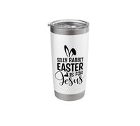 Silly Rabbit Easter is for Jesus Funny Christian Easter Stainless Steel Insulated Tumbler