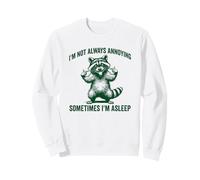 Silly Raccoon I'm Not Always Annoying. Sometimes I'm Asleep Sweatshirt