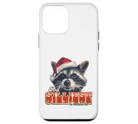 Silly Raccoon Santa Hat Christmas Animal Humor Case for iPhone 12 mini