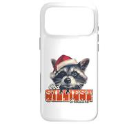Silly Raccoon Santa Hat Christmas Animal Humor Case for iPhone 17 Pro Max