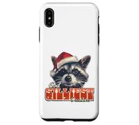 Silly Raccoon Santa Hat Christmas Animal Humor Case for iPhone XS Max