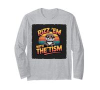 Silly RIZZ 'EM with TISM Otter Autism Dad Support Inclusion Long Sleeve T-Shirt