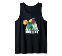 Silly Seal with Lollipop Lalala Meme Funny Tank Top