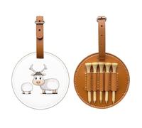 Silly Sheep Brown Golf tee Storage Bag - Easy to Carry Around and More efficient in Playing Golf