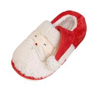 Silly Slippers Women,Women's Slippers - Cozy Winter Homewear for Couples with Santa Print Slipper Set Soft Fashionable Indoor Footwear for Home and Christmas Season (Red, 8)