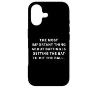 Silly sports sayings The important thing about batting Case for iPhone 17