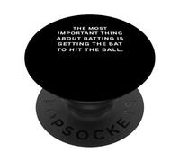 Silly sports sayings The important thing about batting PopSockets Adhesive PopGrip