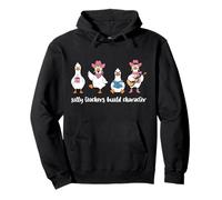 Silly Teachers Build Character Western Silly-Goose Teacher Pullover Hoodie